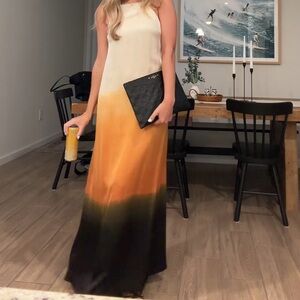 MARIA CHER BANCALARI MOLLY LONG DRESS